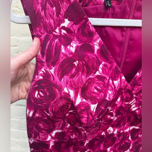 Gorgeous Talbots sleeveless floral print dress lined EUC